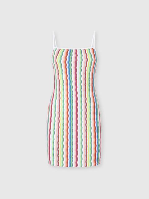Missoni Mini cover-up dress in terry cloth with zigzag print