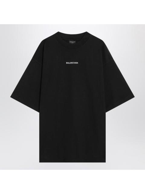 Black New Balenciaga Back Medium Fit T-shirt