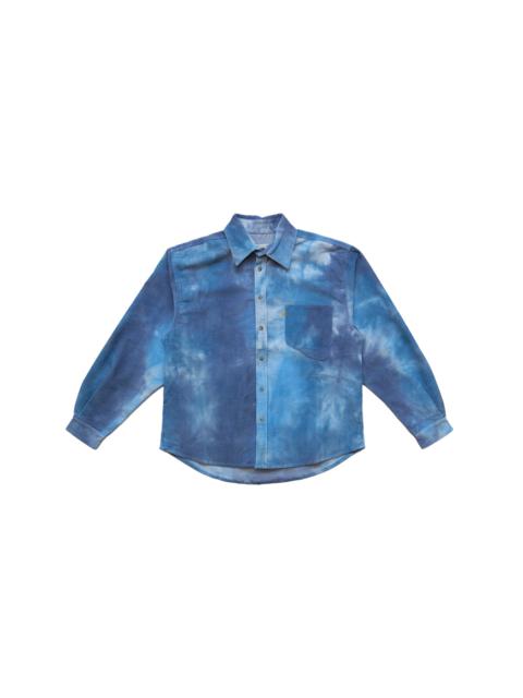 ERL ERL Tie-Dye Corduroy Overshirt Blue