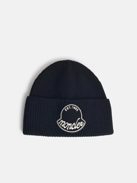 BLACK VIRGIN WOOL BEANIE