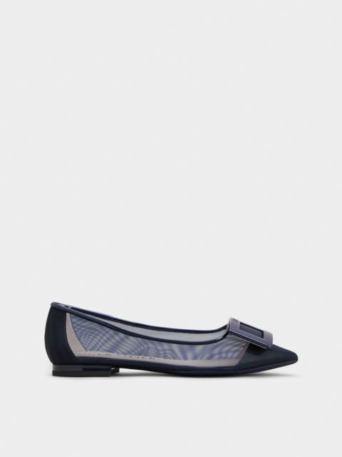 Roger Vivier Gommettine Ballerinas in net fabric