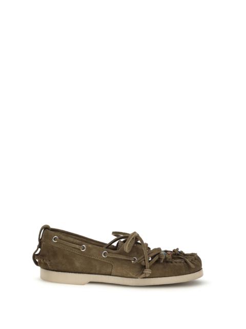 Golden Goose Golden Goose Boat Loafers Kaki Women
