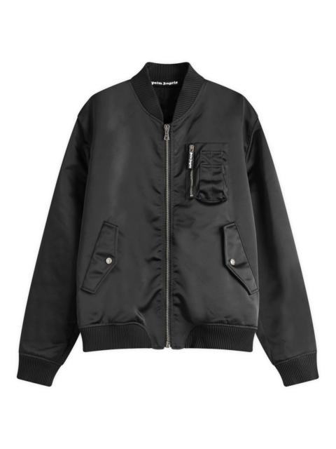 Palm Angels Palm Angels Curved Logo Bomber Jacket