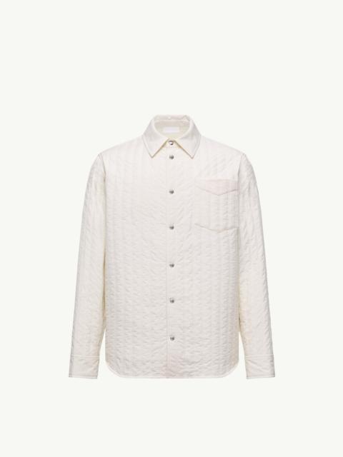 Moncler Vertical-Quilted Padded Shirt Jacket