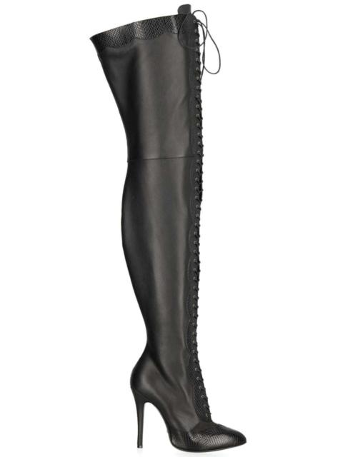 GUCCI Harriet Leather Over The Knee Boots