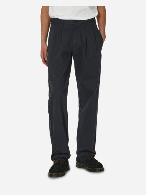 Noah Double-Pleat Herringbone Pant Navy