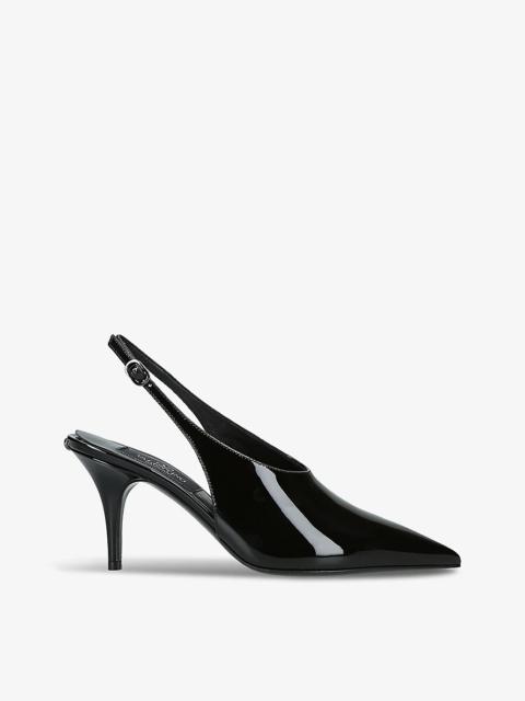 Garavani Slingback 80 patent-leather heeled courts