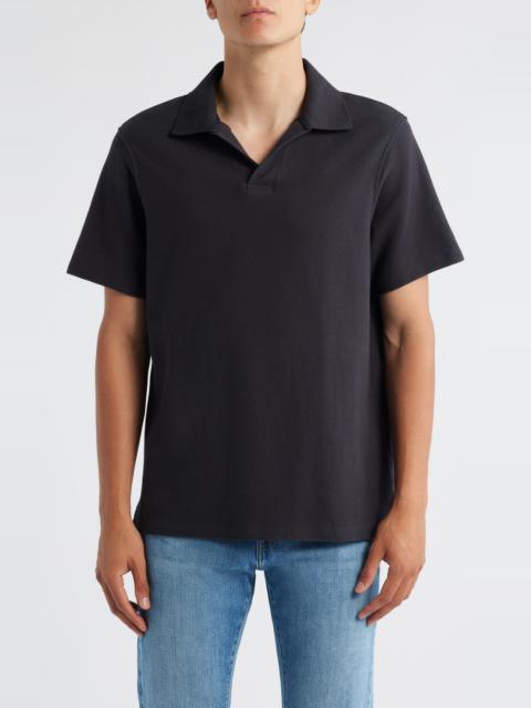 FRAME FRAME Jacquard Polo in Charcoal at Nordstrom