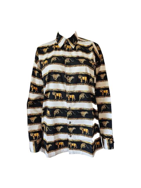 VERSACE Versace Men's Black and Gold Shirt