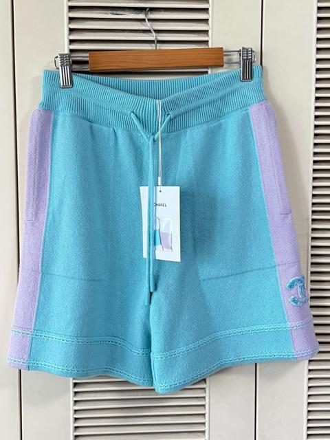 CHANEL Chanel 24c Color-Block Knit Shorts