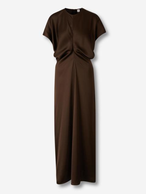 TOTEME MIDI SATIN DRESS