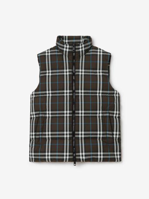 Burberry Check Puffer Gilet