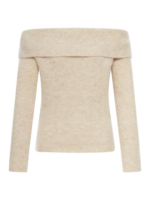 Rick Owens Rick Owens Women Ribbed Sweater With Off-The-Shoulder