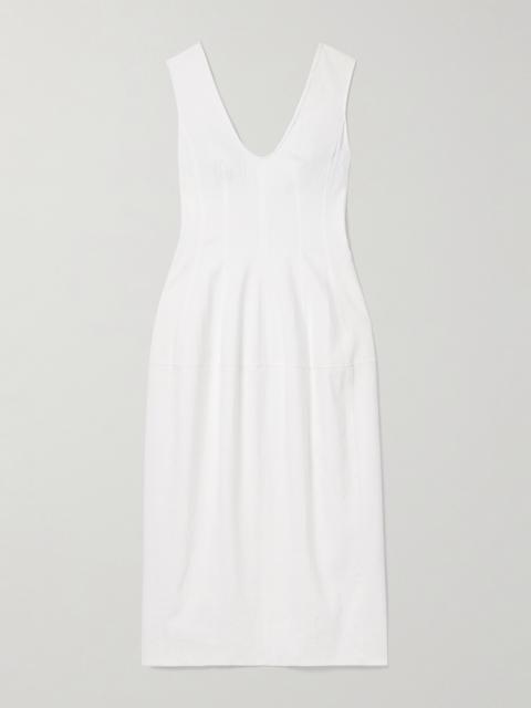 Another Tomorrow Organic Hemp-blend Midi Dress