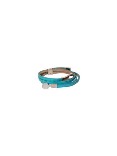 BALENCIAGA Balenciaga Ghesquière Double Turquoise Leather Belt (S) - Good