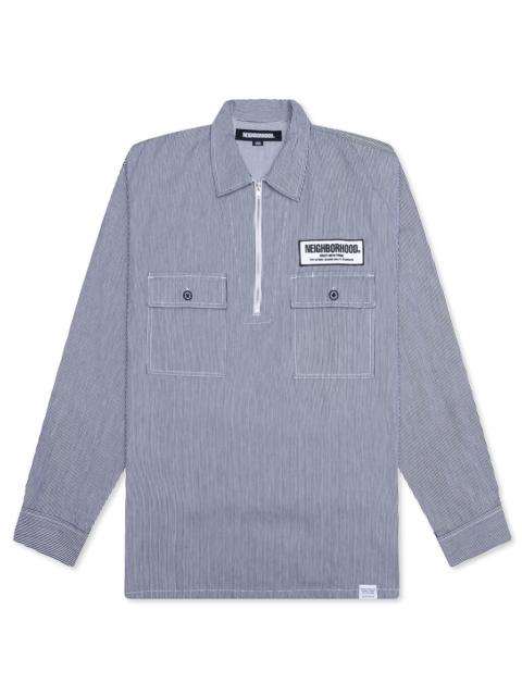 NEIGHBORHOOD CLASSIC WORK L/S PULLOVER SHIRT - INDIGO