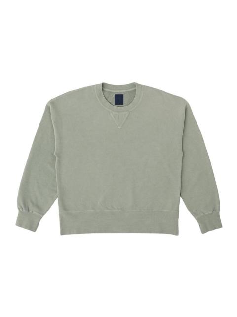 visvim COURT SWEAT L/S DMGD GREEN