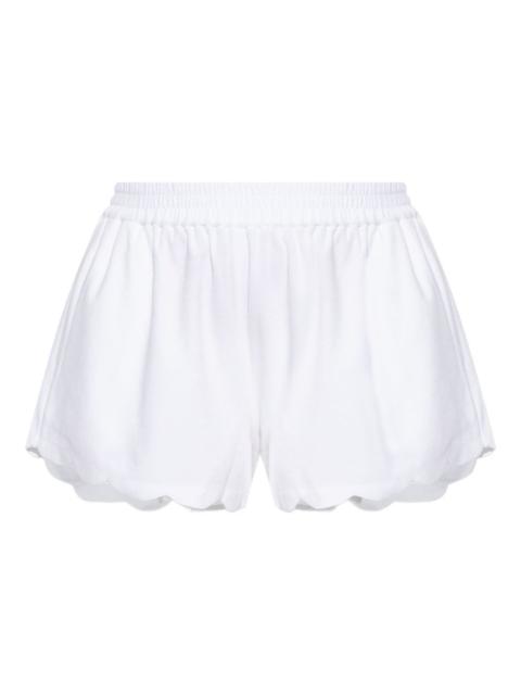MARYSIA Bellini scallop-hem elastic-waist shorts
