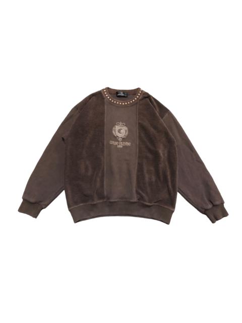 Valentino Cloudio Valentino Brown Sweatshirt Embroidered Logo