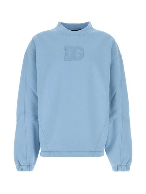Dolce & Gabbana Dolce & Gabbana Men Azzurro Cotton Sweatshirt