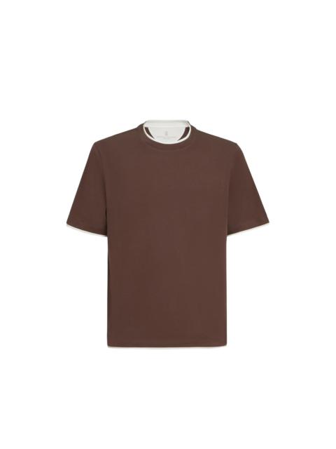 Brunello Cucinelli Brunello Cucinelli Brown T-Shirts & Vests - T-Shirts Men