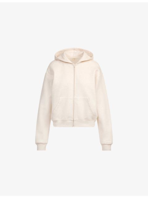 SKIMS Classic Zip-Up Cotton Fleece Hoody