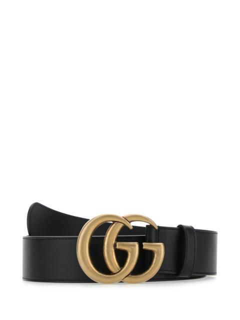 GUCCI Gucci Women Black Leather Belt