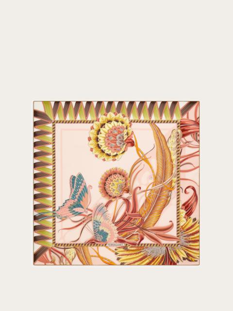 FERRAGAMO Giada print silk scarf