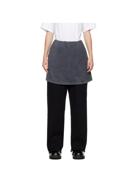 We11done Black Layered Lounge Pants