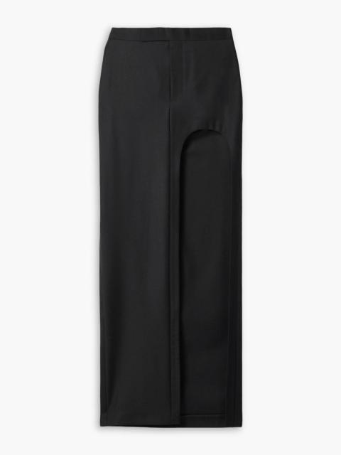 BETTTER Copeland asymmetric wool-twill skirt
