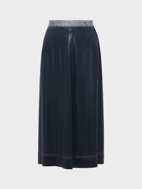 Maison Margiela Foil-treated midi skirt