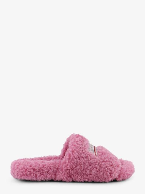 BALENCIAGA Balenciaga Furry Synthetic Fur Sandals