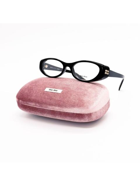 Miu Miu New Miu Miu MU03ZV 16K1O1 Black Women Eyeglasses VMU 03Z