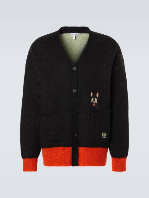 Loewe x Louis Wain mohair-blend cardigan