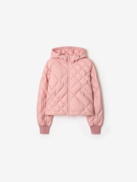 Burberry Burberry Check-stitch Nylon Delley Puffer Jacket