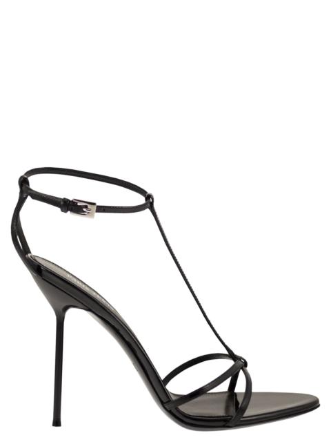 PARIS TEXAS Paris Texas Women Lidia T-Strap Sandal - Patent Leather T-Strap Sandals