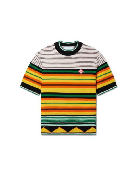 CASABLANCA Knit Striped T-Shirt