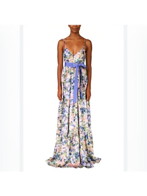Other Designers Badgley Mischka - New! Badgley‎ Mischka Sleeveless Floral Butterfly Belted Gown Sz 6 $860