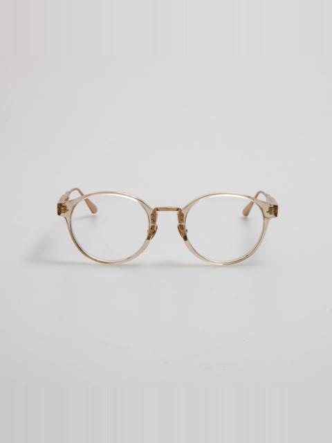 LINDA FARROW Marco Oval Optical Frame in Ash