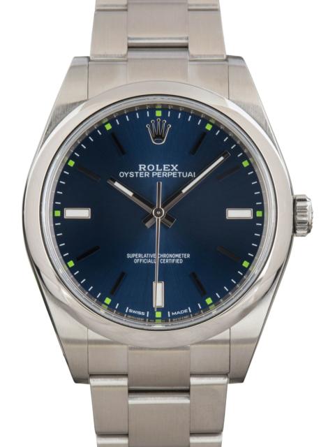ROLEX Used Rolex Oyster Perpetual 114300 Blue Dial