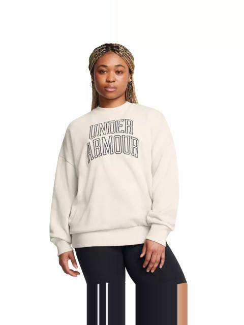Under Armour Women's Heavyweight Fleece Oversized Crewneck