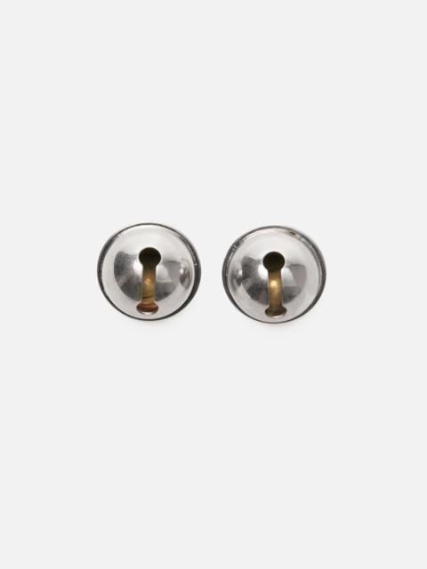 Acne Studios Bell-shaped metal earrings - Semi matt silver