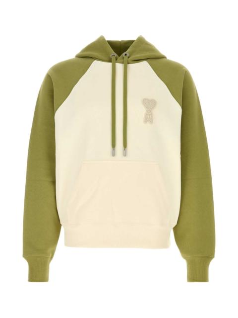 AMI Paris Ami Men Two-Tone Cotton Sweatshirt