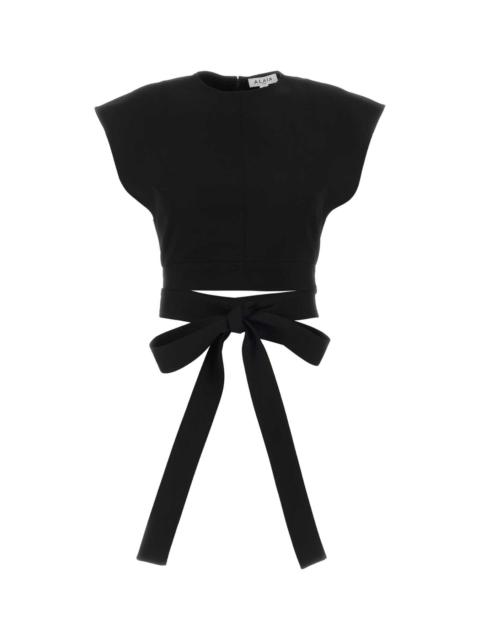 Alaïa Alaia Women Black Stretch Wool Top
