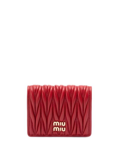 Miu Miu Miu Miu Women Matelassé Nappa Leather Wallet