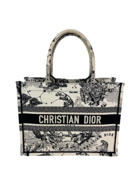 Dior Dior Black Canvas Book Embroidered Medium Stars & Signs Tote (Authentic Pre-Loved)