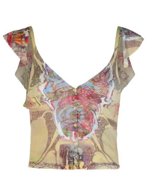 Diesel Fiore' Multicolor Cotton Blend Top Women