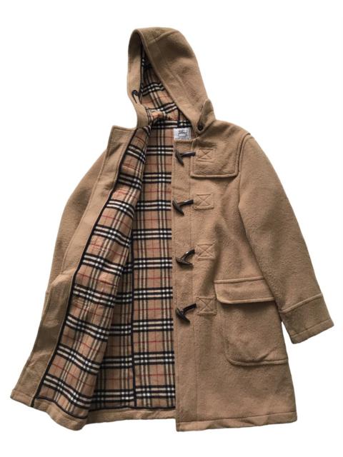 Burberry Burberrys Blend Wool Dufflecoat Inner Checkered