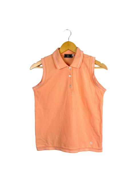 FENDI Vtg Fendi Mare Sleeveless Polo Shirt