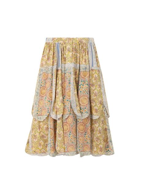 visvim MEADOW SKIRT KHADI BANDANA W BLUE